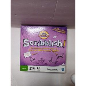Hasbro Cranium SCRIBBLISH! Hilarious Scribbling Board Game Family Friends Fun